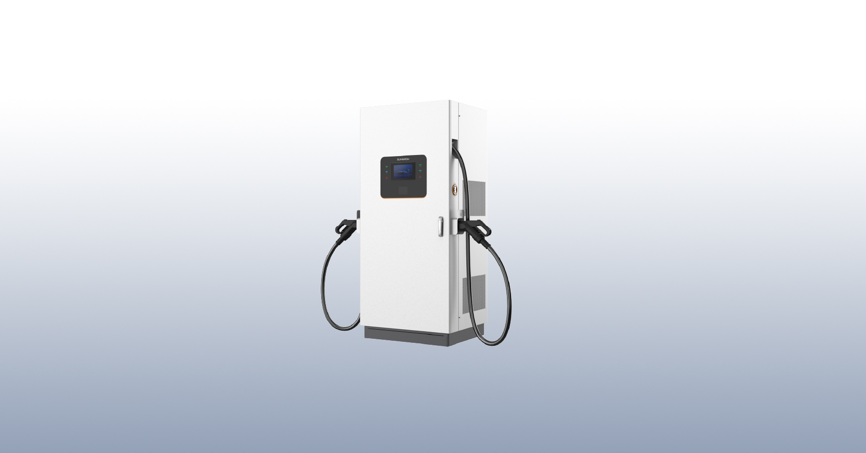 双枪/双桩同充，功率平滑升级，适用各种重卡、工程机械充电场景